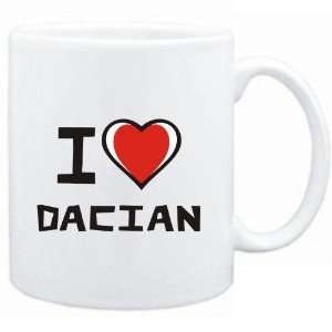  Mug White I love Dacian  Languages