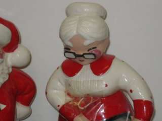 Betty Lou Nichols Santa Claus & Mrs. Claus Planter Vase California 