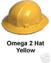 NEW Omega II Full Brim YELLOW Hard Hat hardhat  