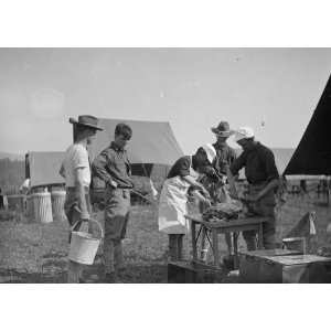  early 1900s photo U.S. Army camp kitchen