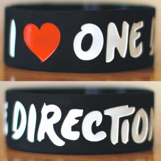ONE DIRECTION Wristband Debossed Color Filled Brand New Wrist Band 4 