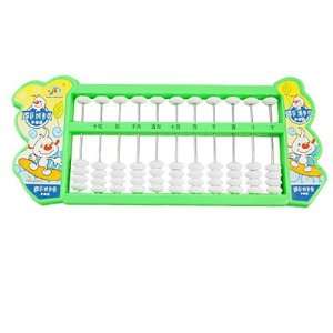 Japanese Green Plastic Educational Counting Number Tool Cartoon Abacus 