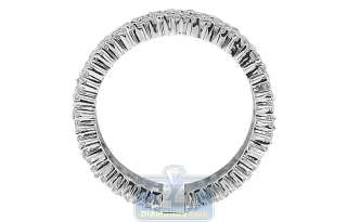 NEW 925 Sterling Silver White Round Cut Crystal CZ Womens Fashion Band 