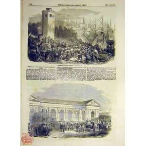  1854 Corn Export Seville Saxe Coburg Duke Paris Print 