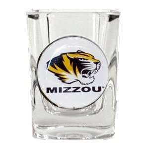   Tigers Square Shot Glass Feature A Photo Quality Domed Team Logo