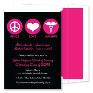 Noteworthy Collections   Invitations (Peace * Love * Nursing Black 