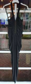 Diane Von Furstenburg DVF Sleek Black Halter Top Romper Size 4  