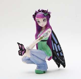   Fairy Pretty Purple Sky in Butterfly Land Statue Figurine  