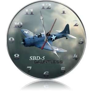  SDB 5 Dauntless Aviation Clock   Victory Vintage Signs 