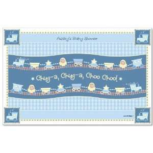  Train   Personalized Baby Shower Placemats Toys & Games