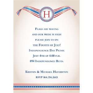  Patriotic Banner Invitation Holiday Invitations Health 