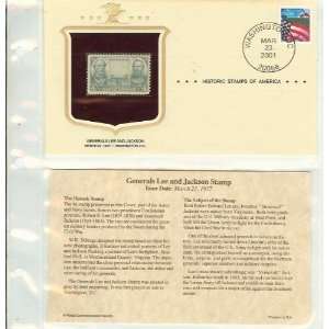  Historic Stamps of America Generals Lee and Jackson Stamp 