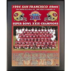 Healy San Francisco 49Ers Super Bowl Xxix Champions Team Picture 