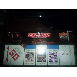  San Francisco Giants Monopoly Collectors Edition Parker 