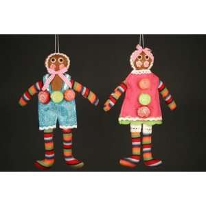   Boy and Girl   Gingerbread People Ornaments 