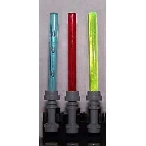  Lego Lightsaber Lot  3 Different Colors with Hilts Toys 