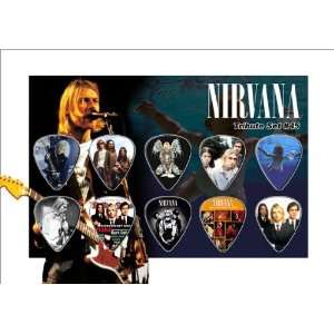  Nirvana Guitar Pick Display   Premium Celluloid Tribute 