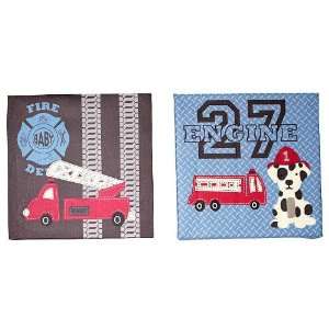  Engine 27 Canvas Wall Dcor   Set of 2 Baby