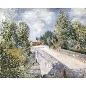  over the Orvanne near Moret Alfred Sisley Hand P