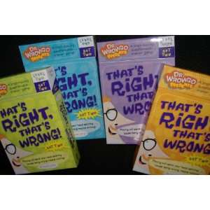    Dr Wrongo Presents Thats Right, Thats Wrong Set Two Toys & Games