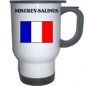  France   MISEREY SALINES White Stainless Steel Mug 