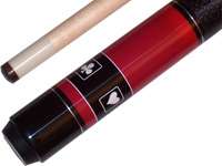POKER Gambler Red/Black (Quick Release) Pool/Billiards Cue Stick 