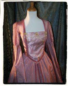Renaissance costume gown Rose Tudor Court Dress  