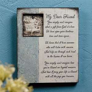  Dear Friend Plaque 