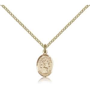 Gold Filled St. Saint Felicity Medal Pendant 1/2 x 1/4 Inches 9341GF 