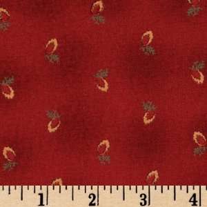  44 Wide Jacobean Joyeux/Provence Foulard Rouge Fabric By 