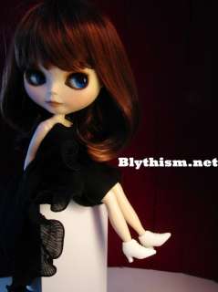 Blythism Black Ruffles Party Dress fit Blythe D090b(F)  