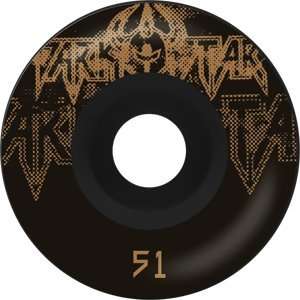 Darkstar Decay 51mm Black/Gold Skateboard Wheels (Set of 4)  