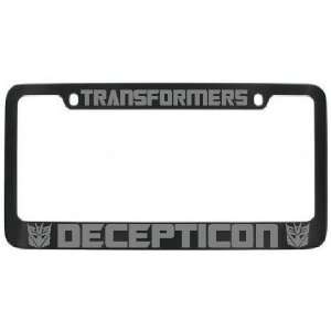  Decepticon Transformers License Plate Frame Black with 