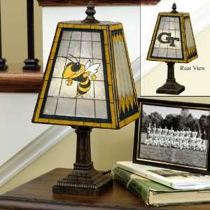  14 NCAA Georgia Tech Yellow Jackets Stained Glass Table 