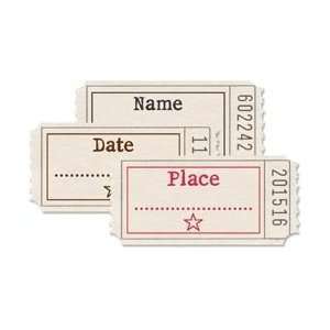  Printed Tickets   Name, Date, Place Arts, Crafts & Sewing
