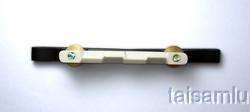 Mandolin Bridge Adjustable EbonyWood Brass abalone dot  