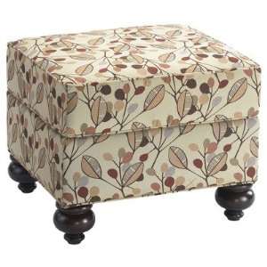  Hekman 763 00 Aretha Ottoman in Leaf Pattern Furniture 