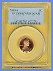 2003 s Lincoln Cent PCGS PR70RD DCAM Red Deep Cameo Pro