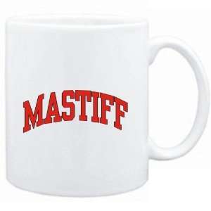  Mug White  Mastiff ATHLETIC APPLIQUE / EMBROIDERY  Dogs 