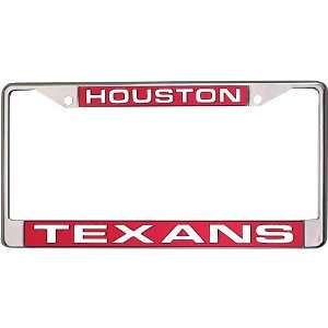  Houston Texans Laser Chrome License Plate Frame Sports 
