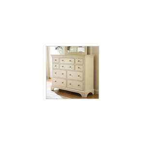 American Drew Ashby Park 10 Drawer Double Dresser/Media Chest in White 