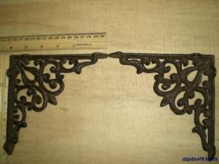 Victorian style 6x6 BRACKETS cast iron wall shelf  