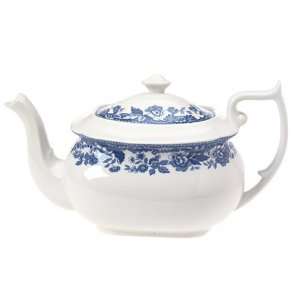  Spode Delamere Blue Earthenware 6 Cup Teapot and Cover 