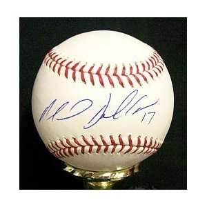  Manny Delcarmen Autographed Baseball   Autographed 