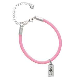  Inspire Charm on a Pink Malibu Charm Bracelet Jewelry
