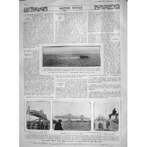 1907 HYDROPLANE EVIAN LAKE GENEVA NEW YORK STEEL BRIDGE 