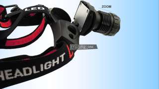 600 Lumens CREE XP G R5 LED Zoomable Zoom Headlamp Headlight Q8A+18650 