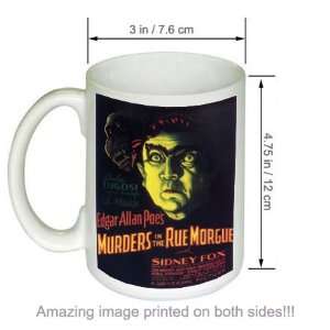   Vintage Horror Movie COFFEE MUG Murders Rue Morgue