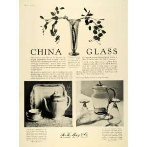  1925 Ad R. H. Macy China Glass Barbara Jane Pattern 