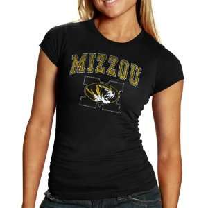  NCAA Missouri Tigers Ladies Big Arch n Logo T Shirt 